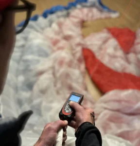 Gleitschirm Check Laservermessung