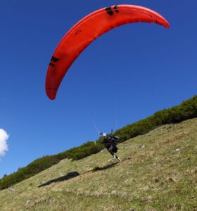 Gleitschirm Start Johanna Elsner