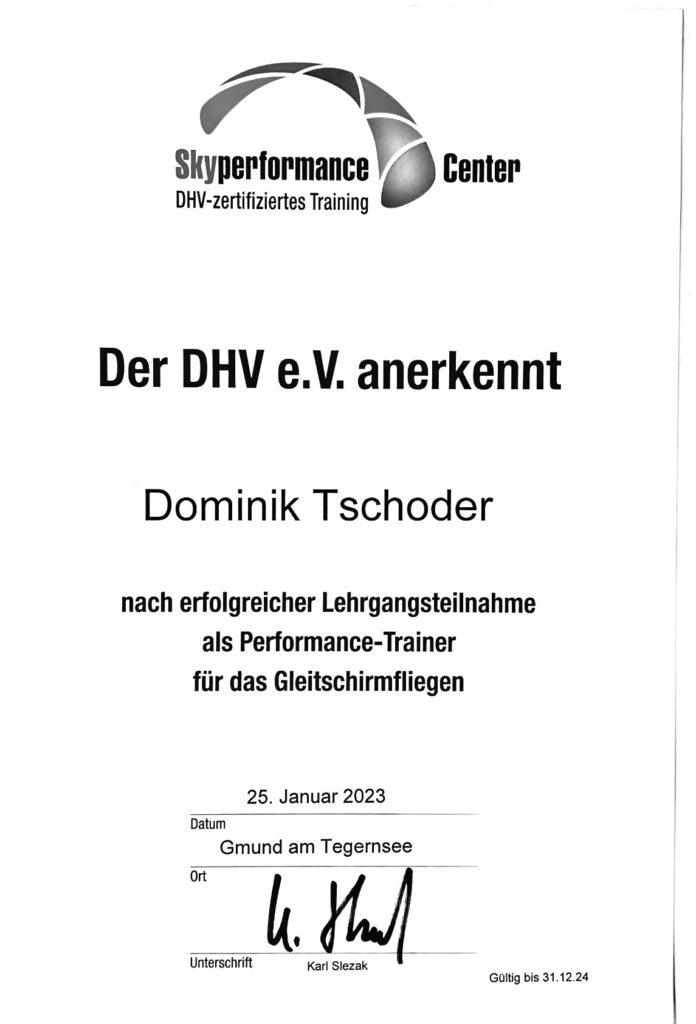 DHV Sky-Performance-Trainer