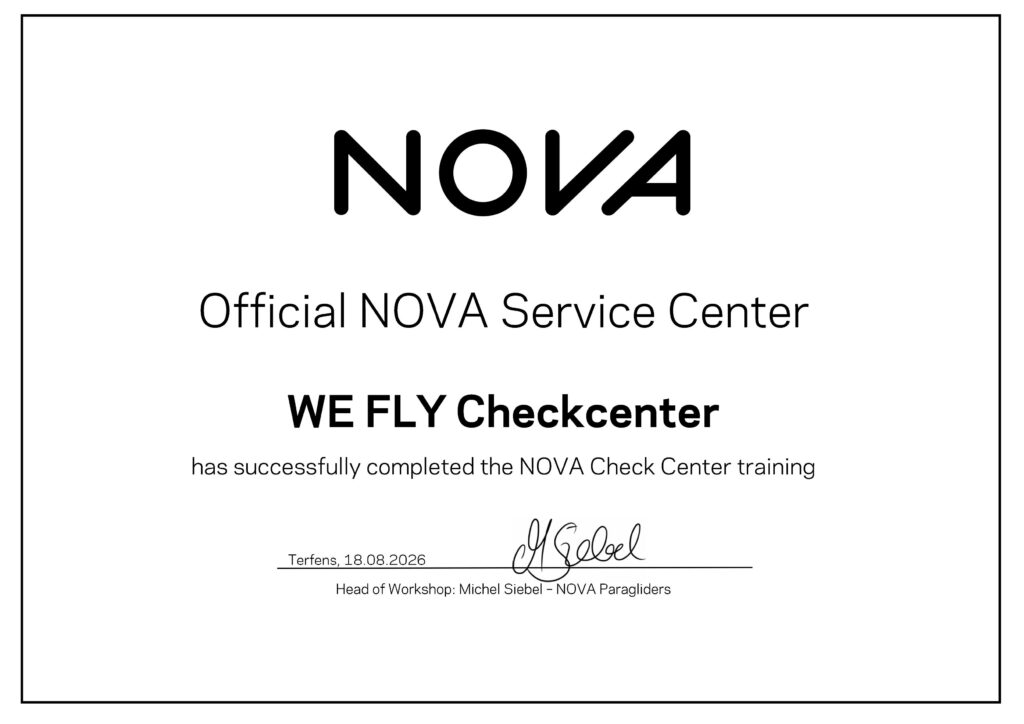 NOVA Checkcenter Urkunde